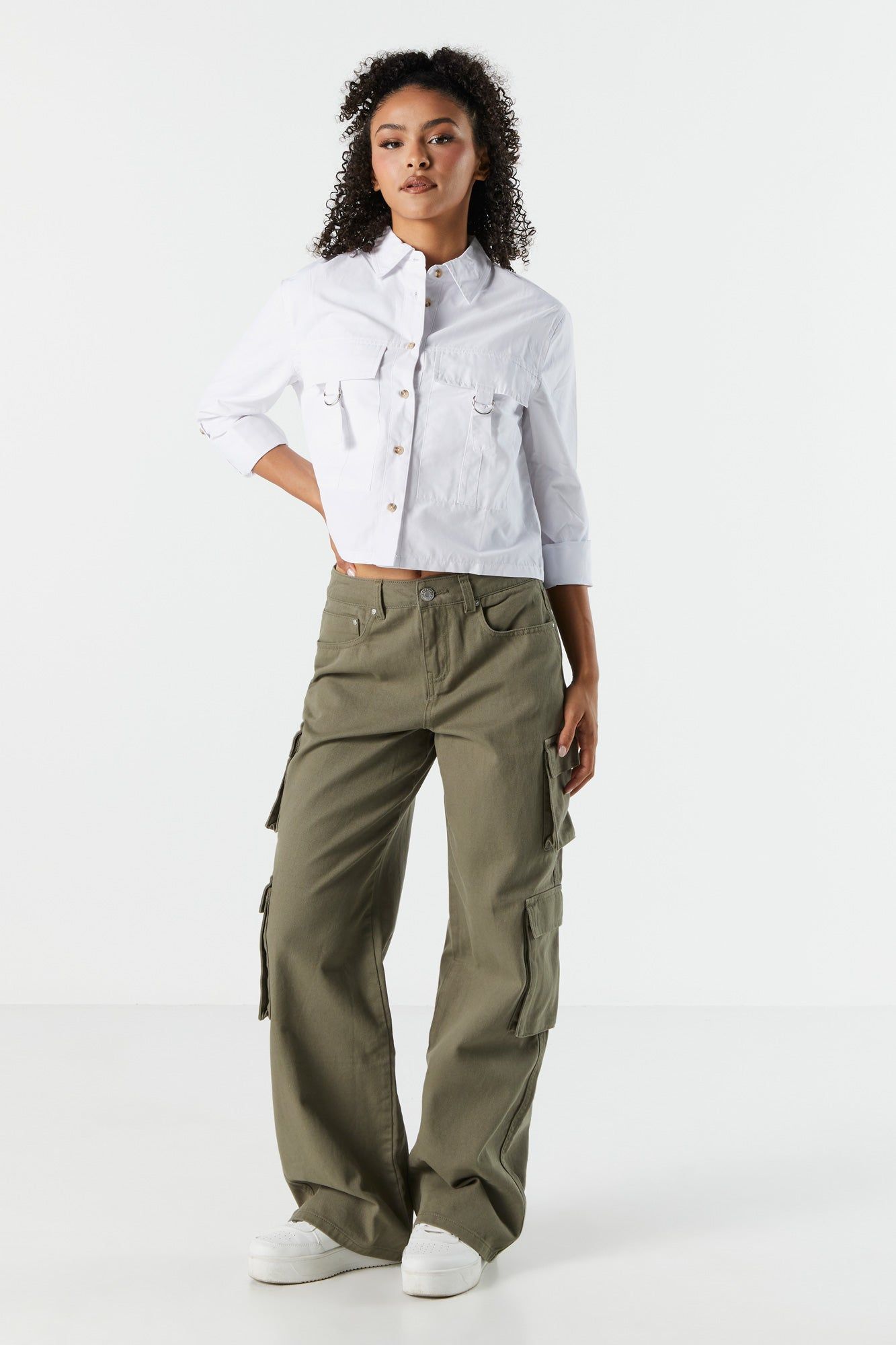 Jean cargo en denim taureau avec poches multiples sold by Urban Planet product image thumbnail 7