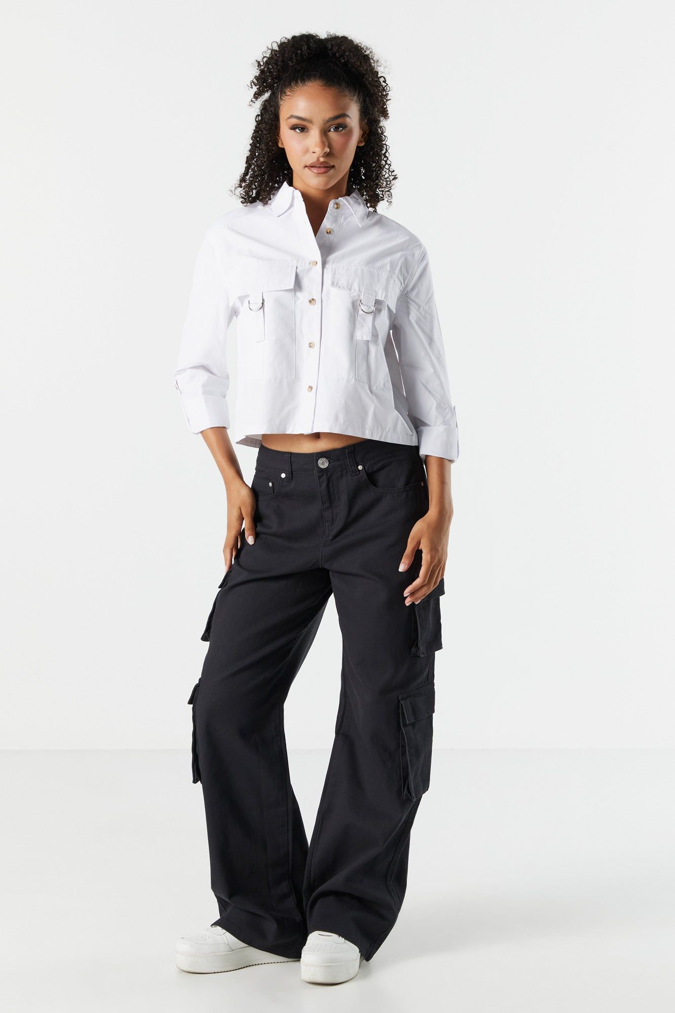 Jean cargo en denim taureau avec poches multiples sold by Urban Planet product image thumbnail 4