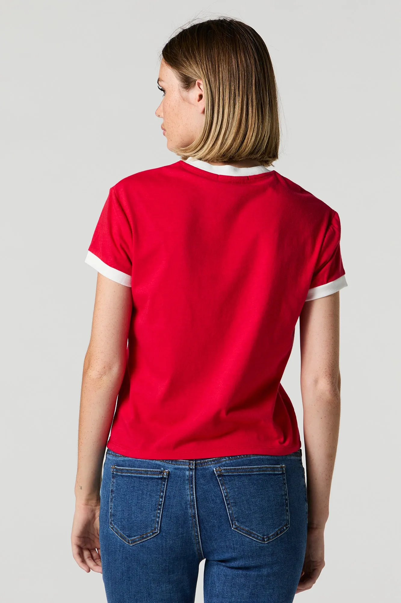 Speedway 500 Graphic Sporty Ringer T-Shirt sold by Urban Planet product image thumbnail 2