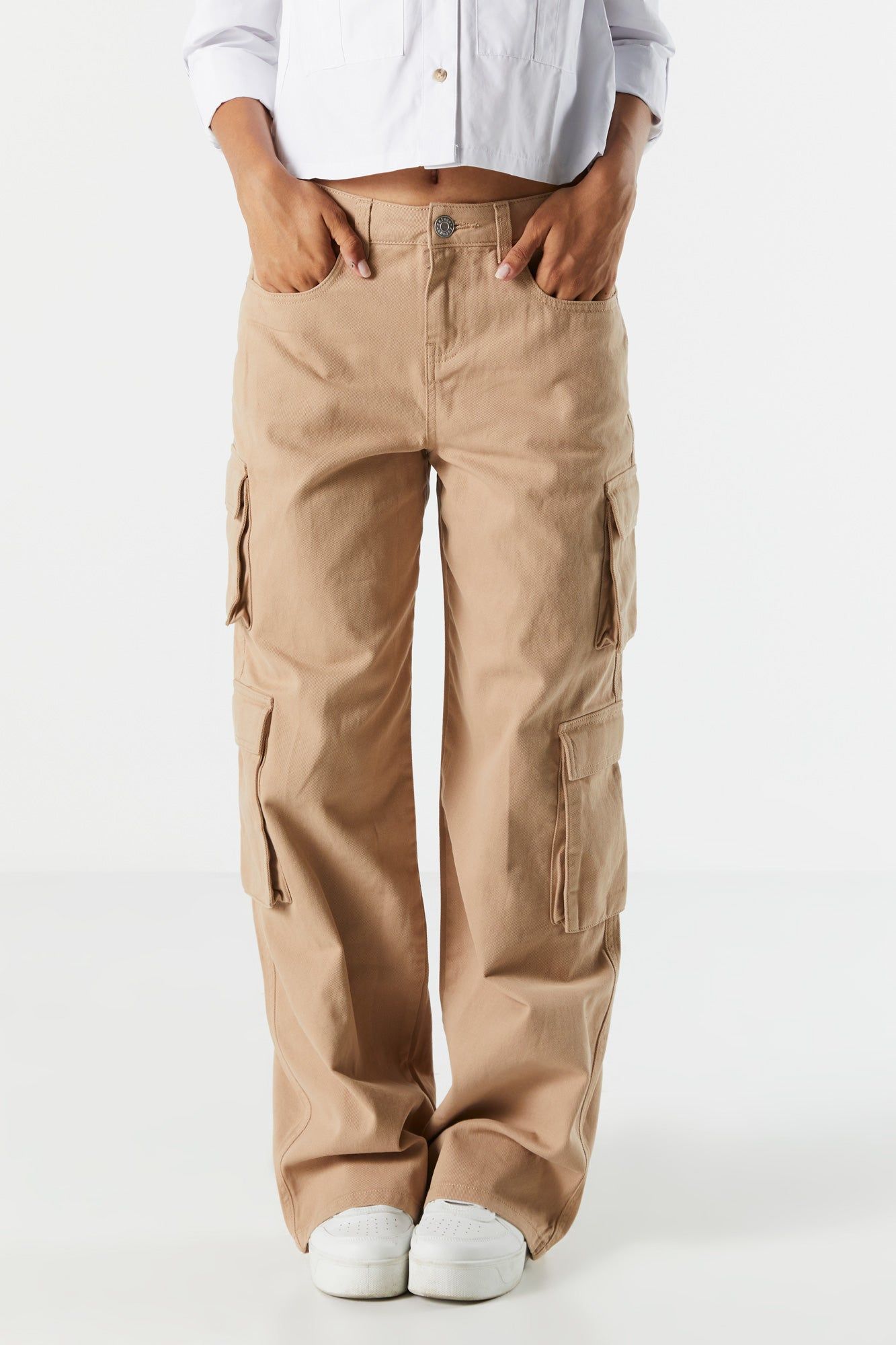 Jean cargo en denim taureau avec poches multiples sold by Urban Planet product image thumbnail 2