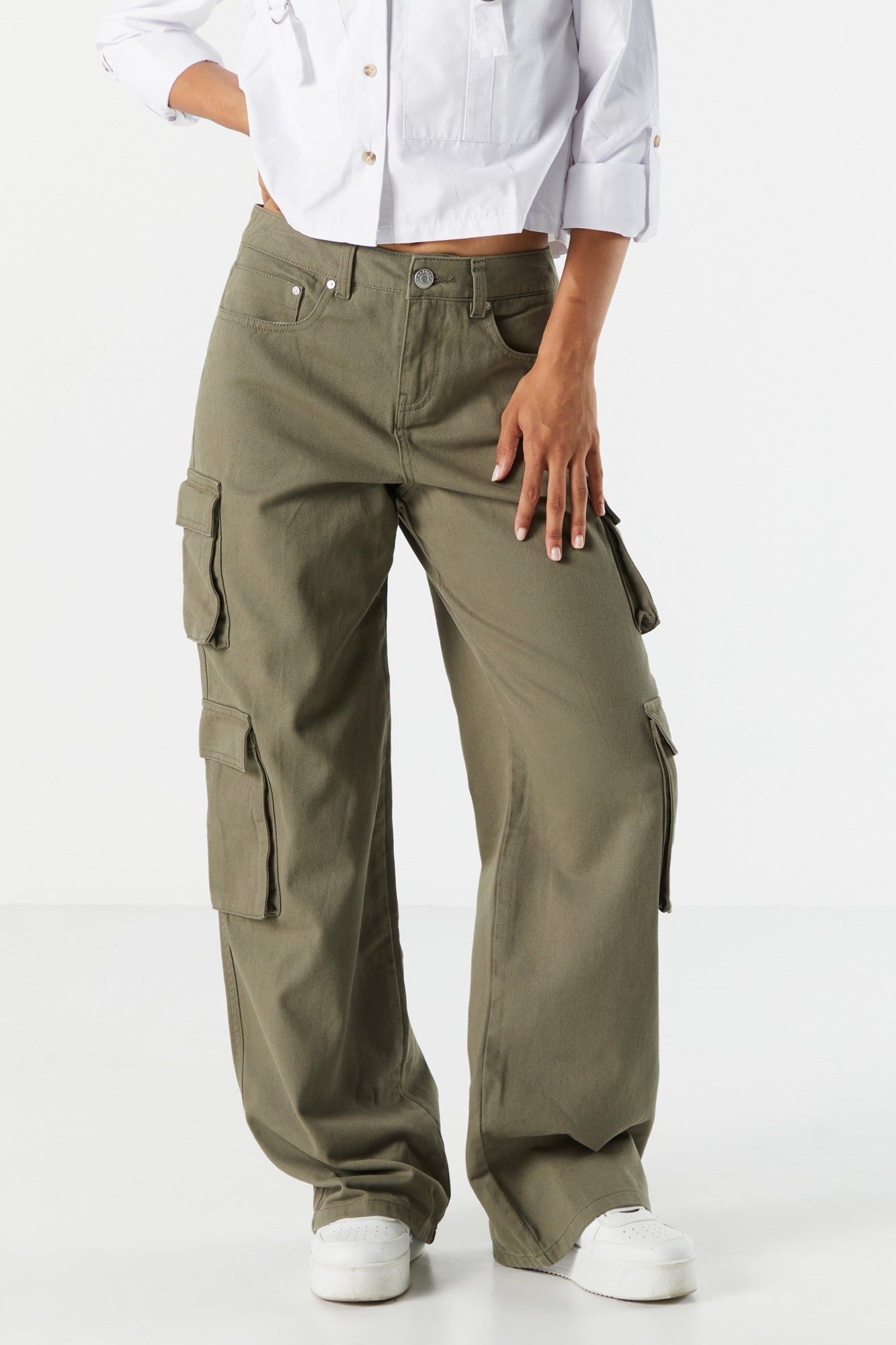 Jean cargo en denim taureau avec poches multiples sold by Urban Planet product image thumbnail 8