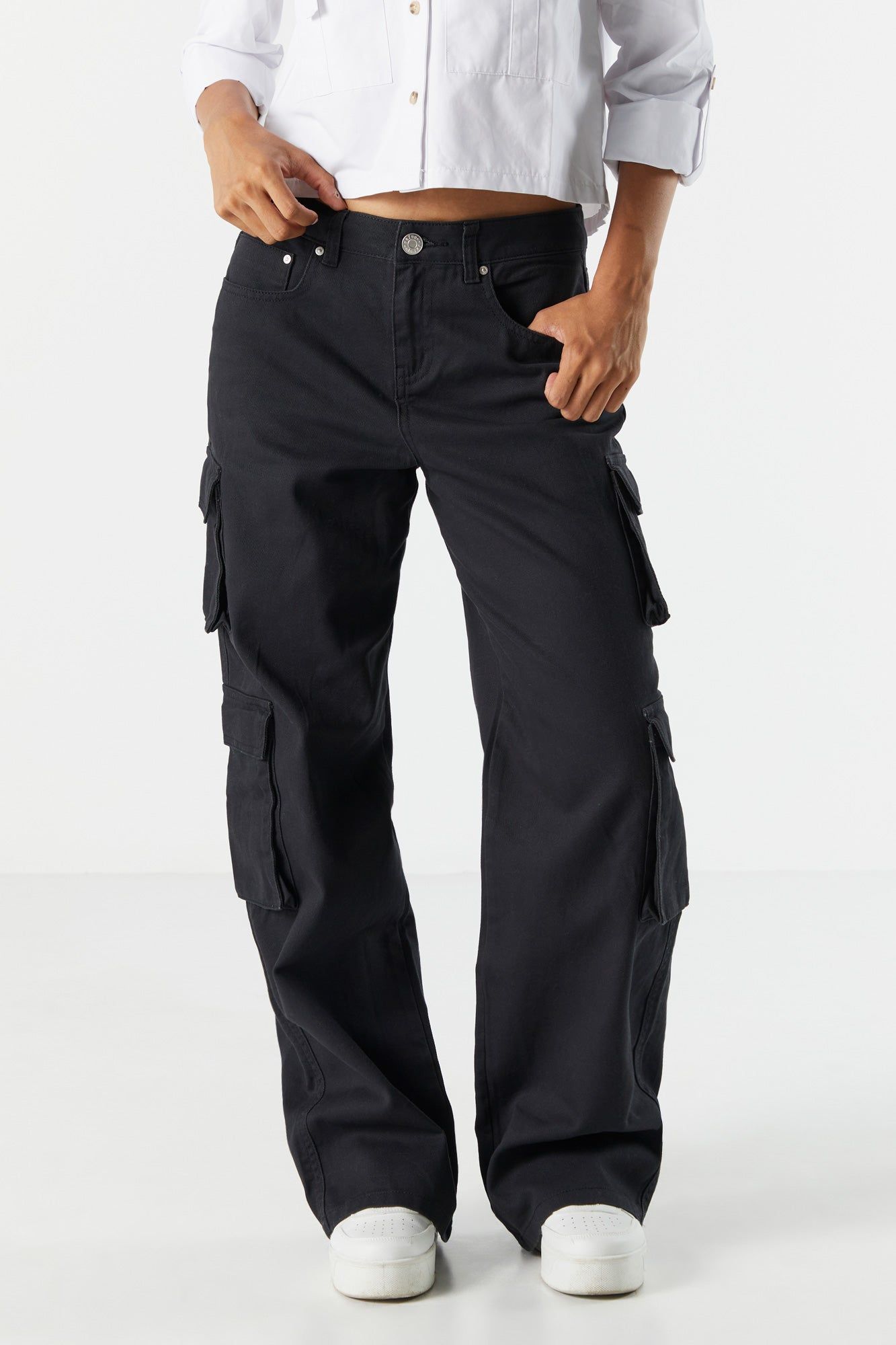 Jean cargo en denim taureau avec poches multiples sold by Urban Planet product image thumbnail 5