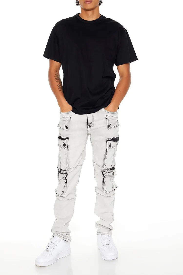 Acid Wash Slim Cargo Jean sold by Urban Planet product image thumbnail 2