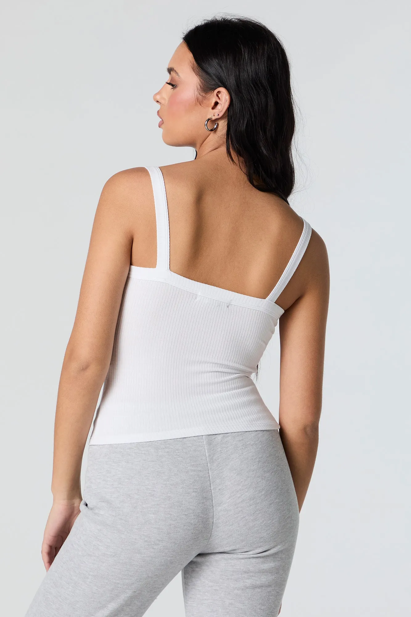 Ribbed Scoop Neck Skimmer Tank sold by Urban Planet product image thumbnail 5