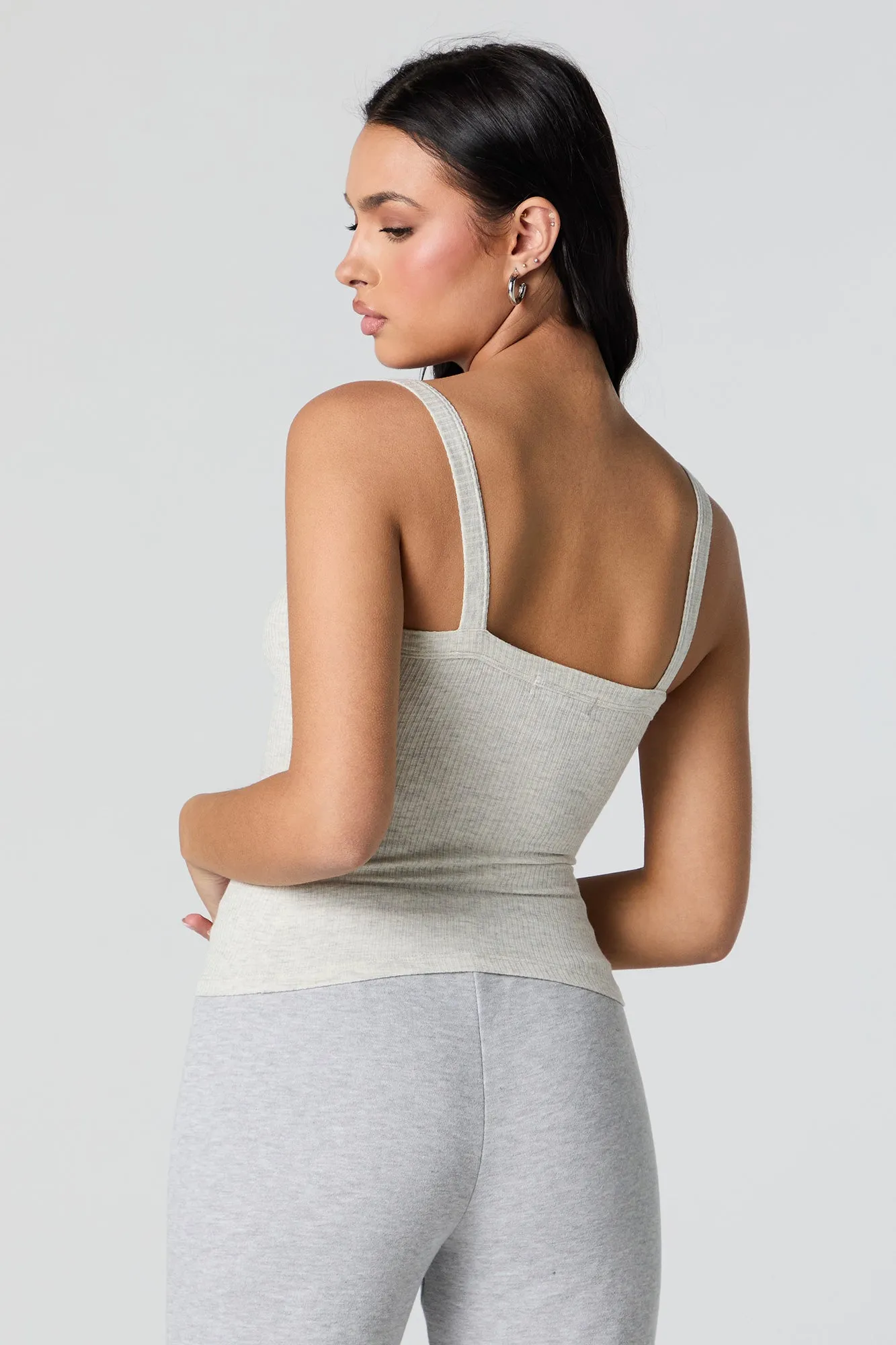 Ribbed Scoop Neck Skimmer Tank sold by Urban Planet product image thumbnail 2