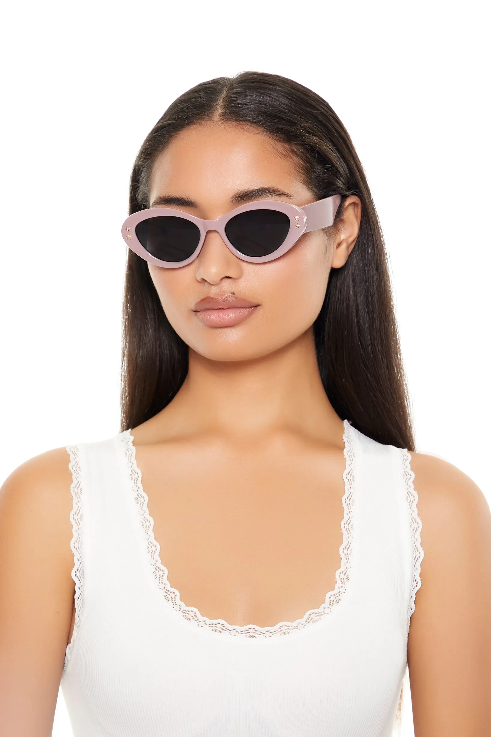 Lunettes de soleil ovales cloutées sold by Urban Planet product image thumbnail 2