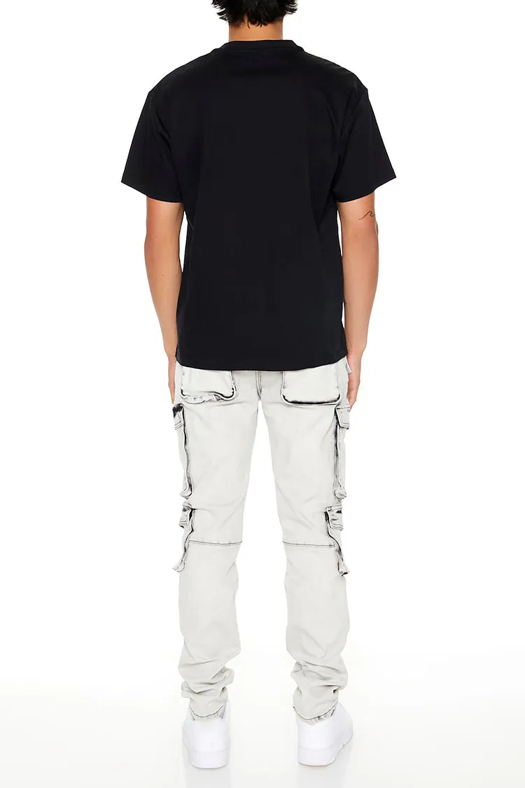 Acid Wash Slim Cargo Jean sold by Urban Planet product image thumbnail 3