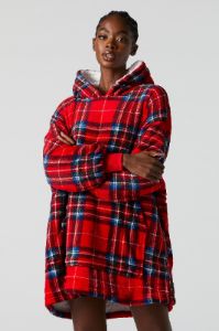 Red Plaid Xmas Print Humungo sold by Urban Planet