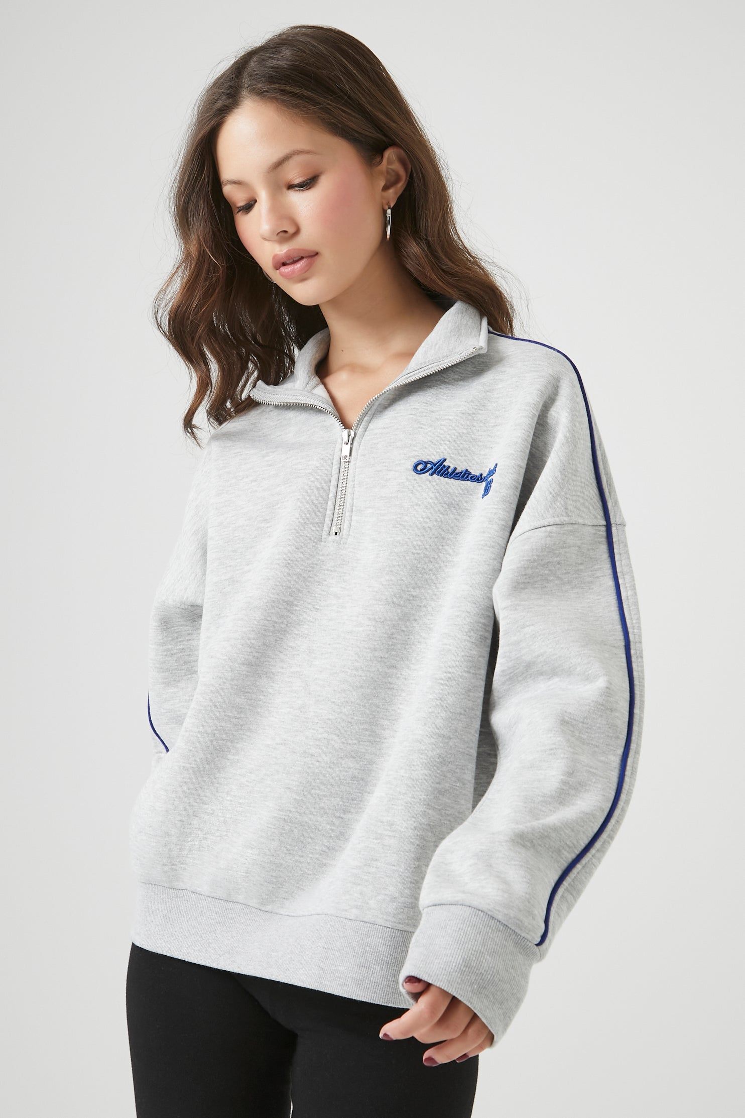 Athletic Department Embroidered Fleece Sweatshirt sold by Urban Planet