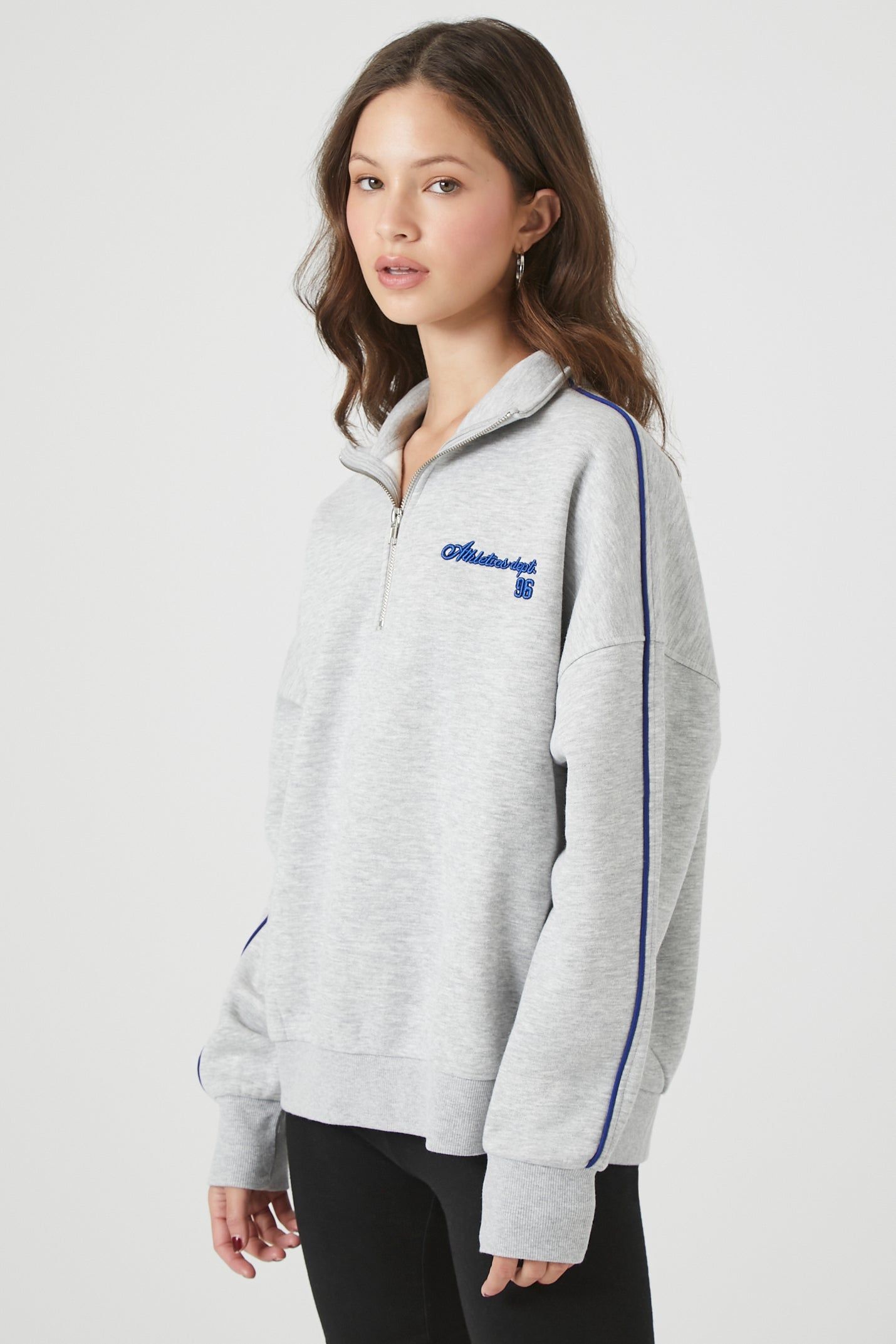 Athletic Department Embroidered Fleece Sweatshirt sold by Urban Planet product image thumbnail 2