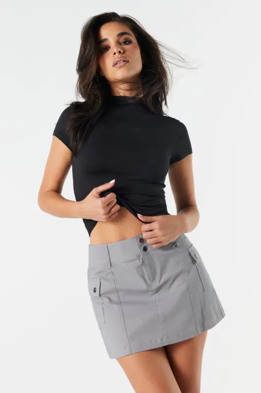 Poplin Cargo Mini Skirt sold by Urban Planet