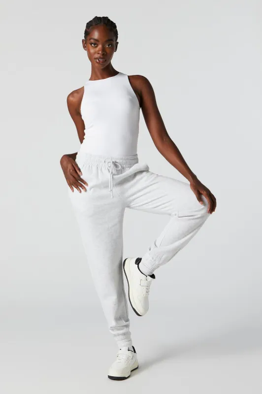 High Rise Fleece Varsity Jogger sold by Urban Planet