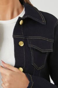 Cropped Denim Jacket sold by Urban Planet