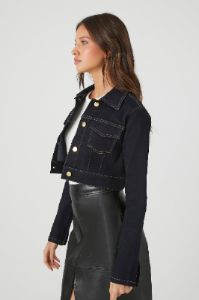 Cropped Denim Jacket sold by Urban Planet