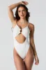 Ribbed Cut-Out One Piece Swimsuit sold by Urban Planet