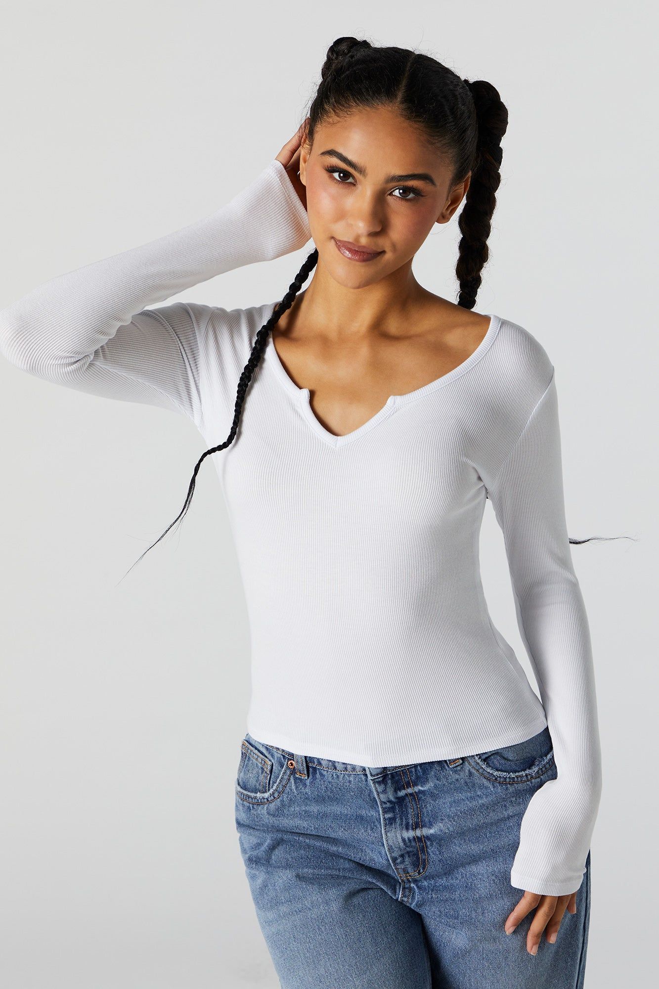 Haut à manches longues avec col cranté sold by Urban Planet