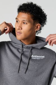 Antisocial Graphic Fleece Hoodie sold by Urban Planet