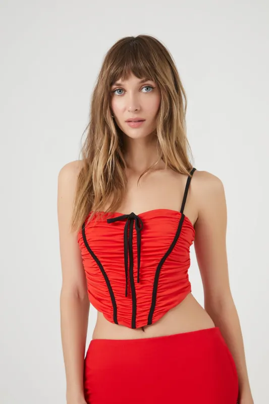 Front Tie Ruched Cami sold by Urban Planet