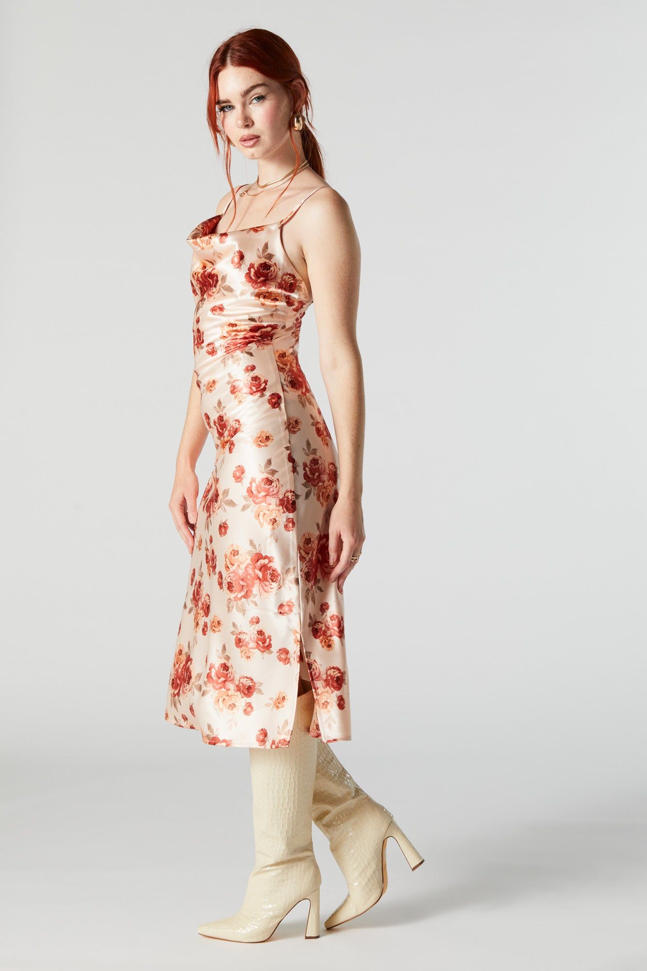 Robe fleurie à enfller en satin sold by Urban Planet product image thumbnail 3