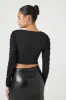 Ruched Lace Up Crop Top sold by Urban Planet