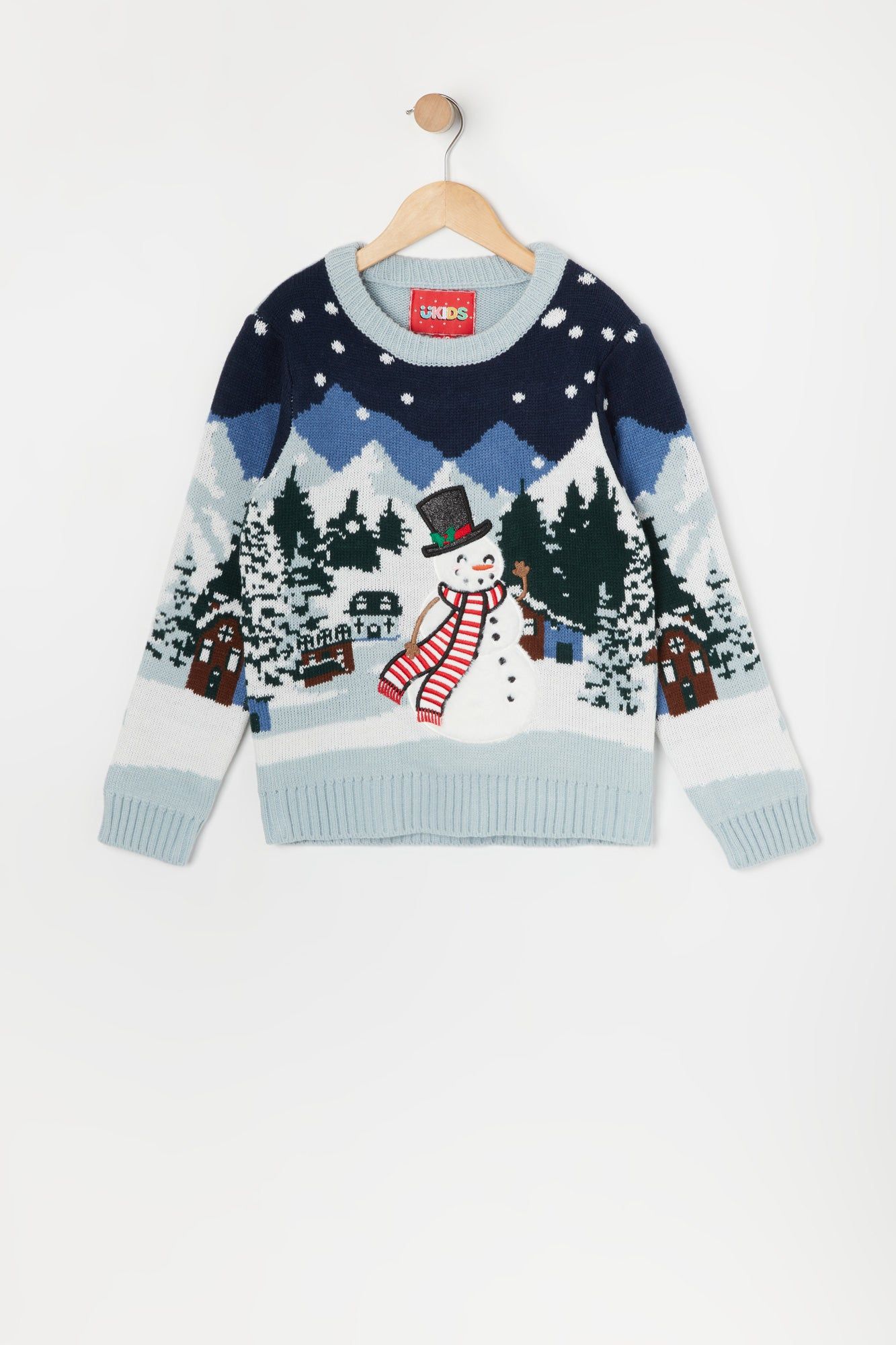 Girls Snowman Xmas Sweater sold by Urban Planet