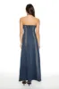 Frayed Denim Strapless Maxi Dress sold by Urban Planet