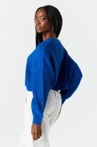 Boxy Cropped Knit Sweater sold by Urban Planet