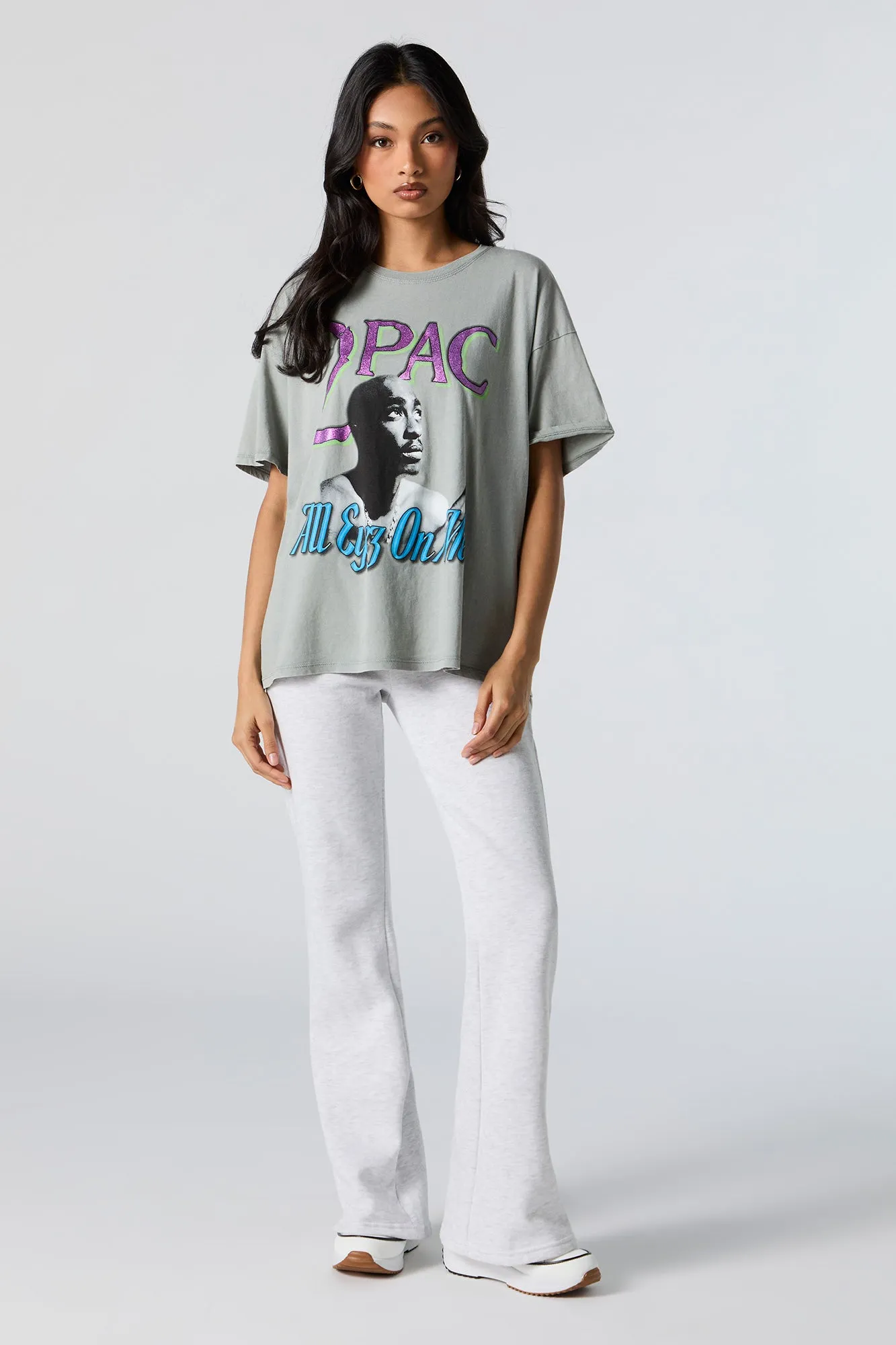 2Pac All Eyez On Me Graphic Boyfriend T-Shirt sold by Urban Planet product image thumbnail 3