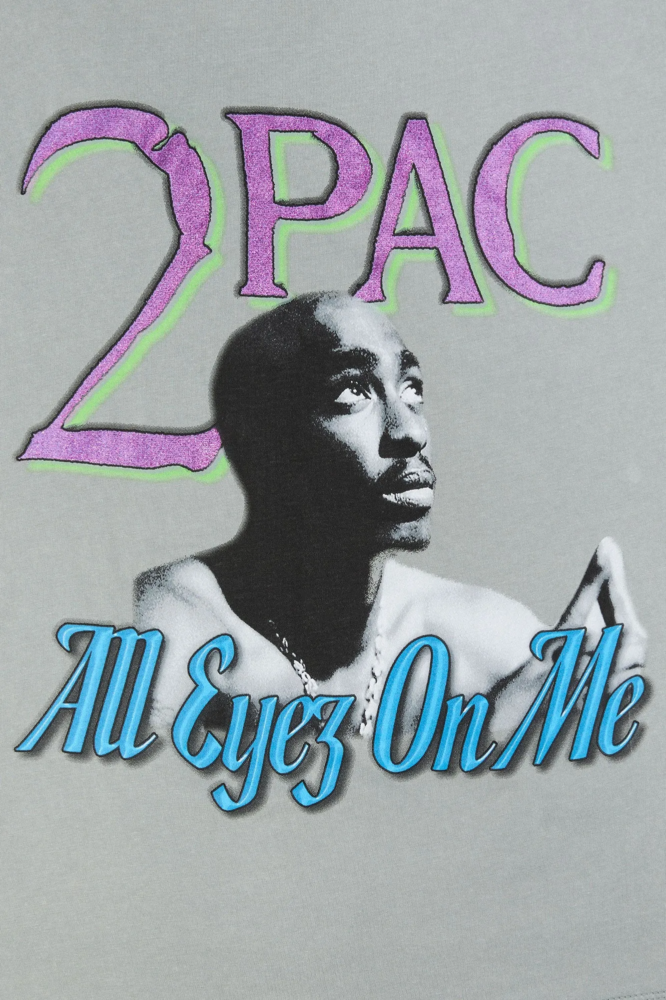 2Pac All Eyez On Me Graphic Boyfriend T-Shirt sold by Urban Planet product image thumbnail 2