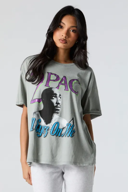 2Pac All Eyez On Me Graphic Boyfriend T-Shirt sold by Urban Planet