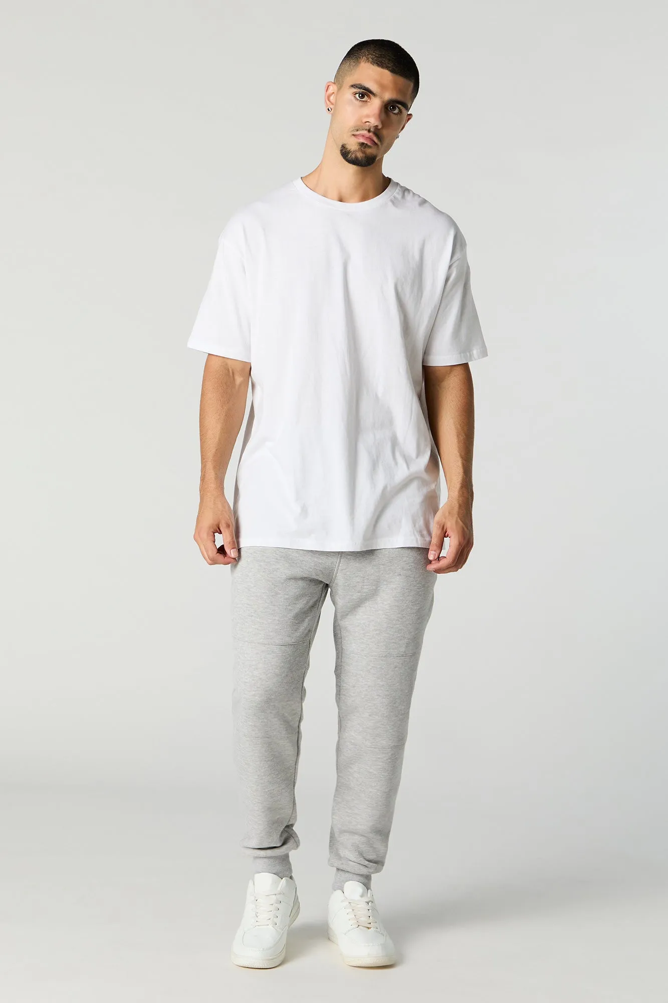 Drawstring Zipper Pocket Fleece Jogger sold by Urban Planet product image thumbnail 2