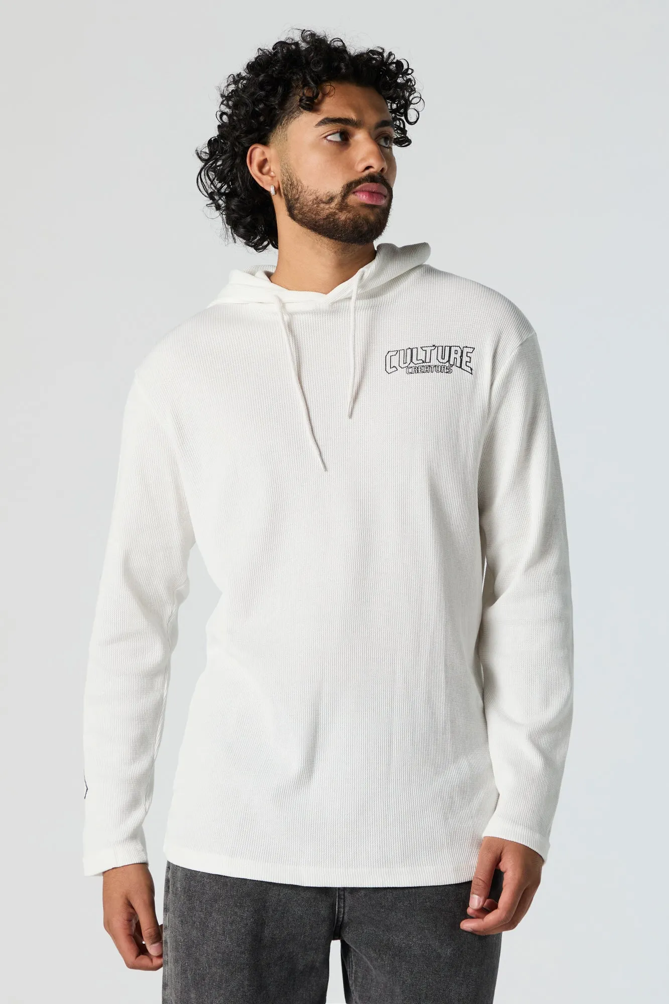 Ribbed Culture Graphic Hoodie sold by Urban Planet product image thumbnail 3