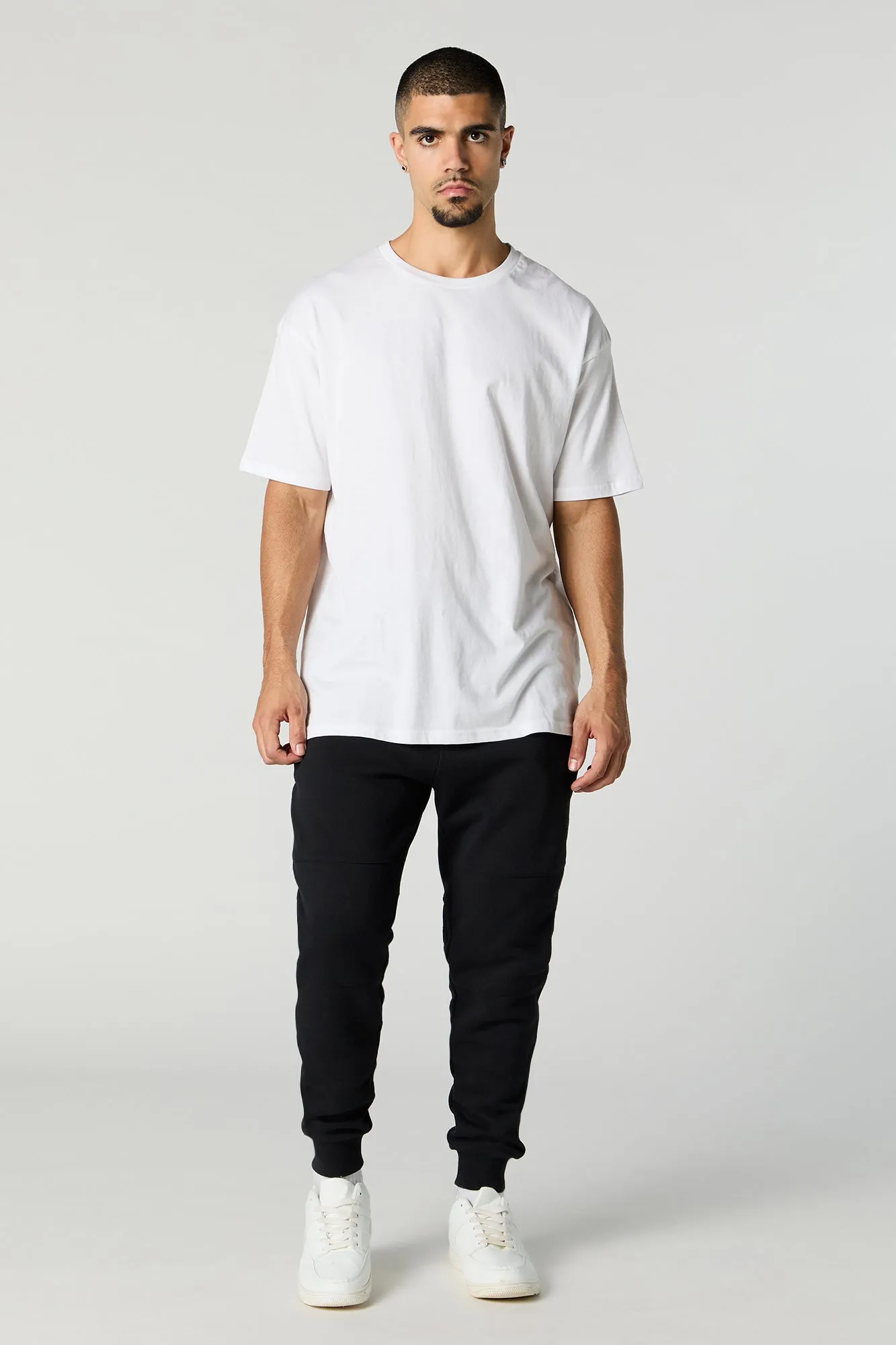 Drawstring Zipper Pocket Fleece Jogger sold by Urban Planet product image thumbnail 5