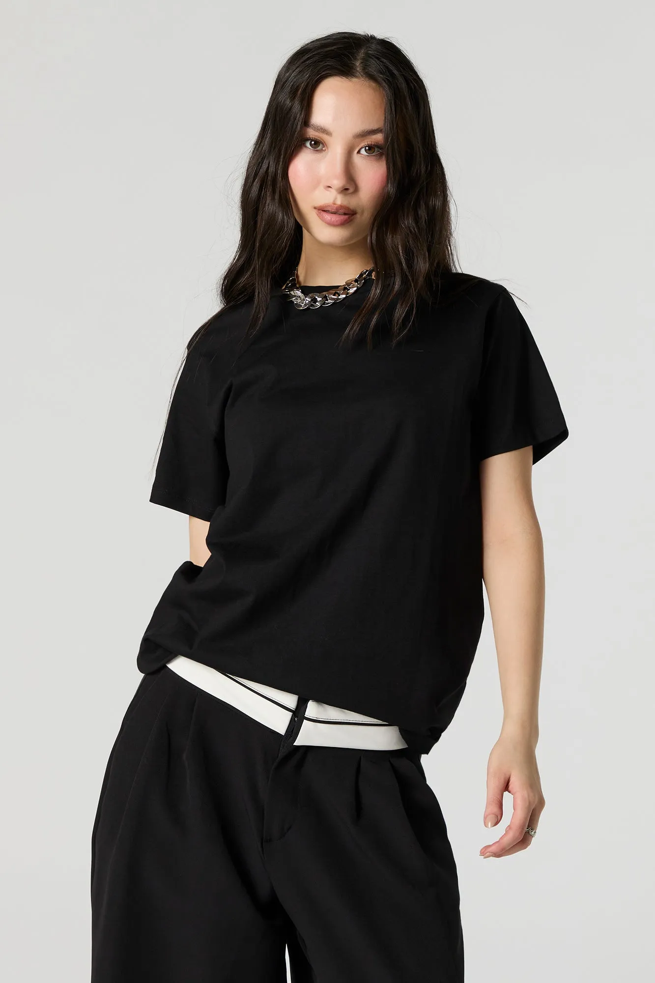 Crewneck Relaxed T-Shirt sold by Urban Planet product image thumbnail 4