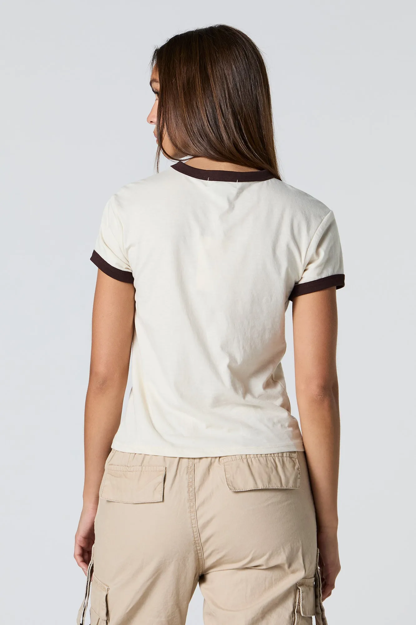 Graphic Ringer T-Shirt sold by Urban Planet product image thumbnail 2