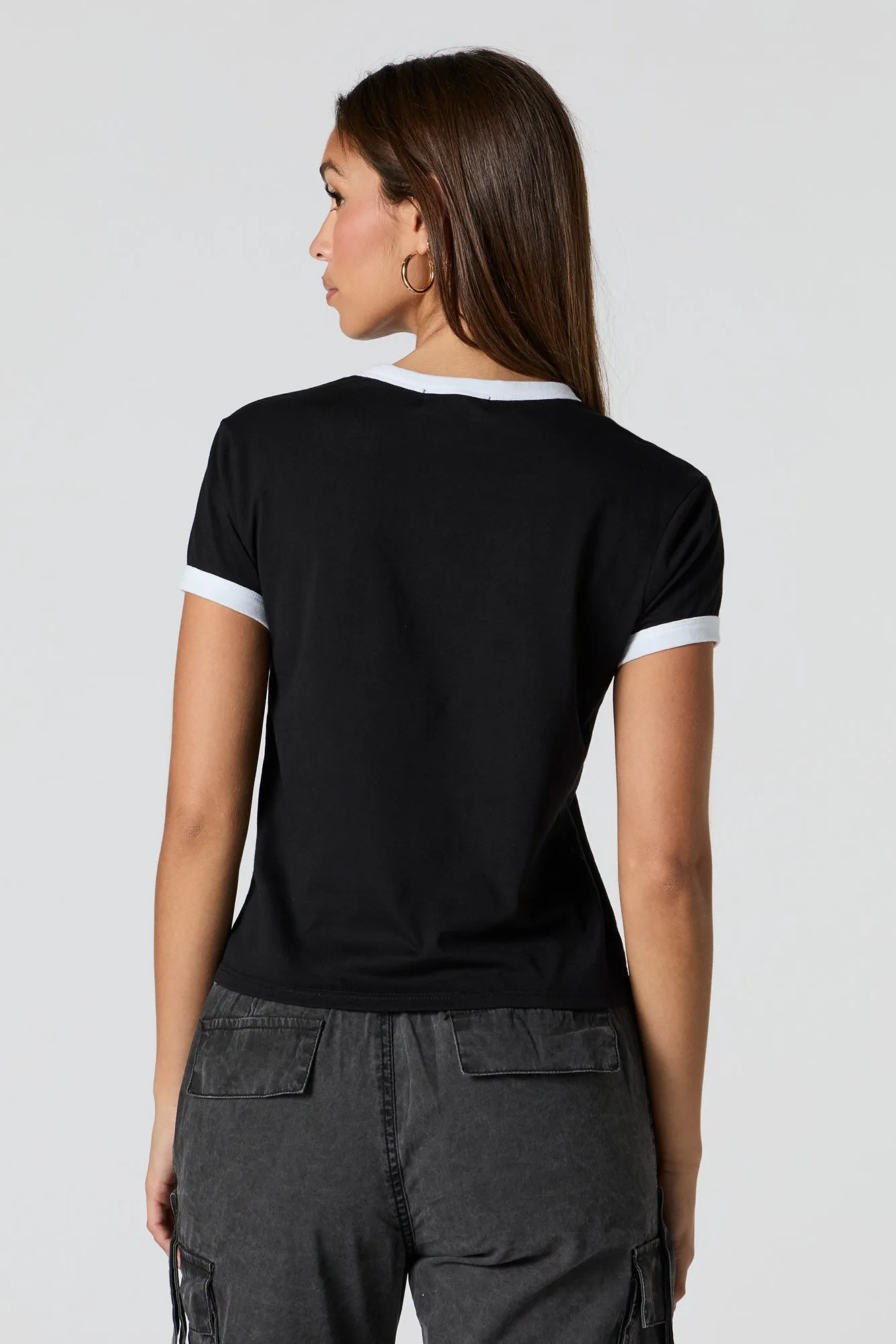 Graphic Ringer T-Shirt sold by Urban Planet product image thumbnail 5