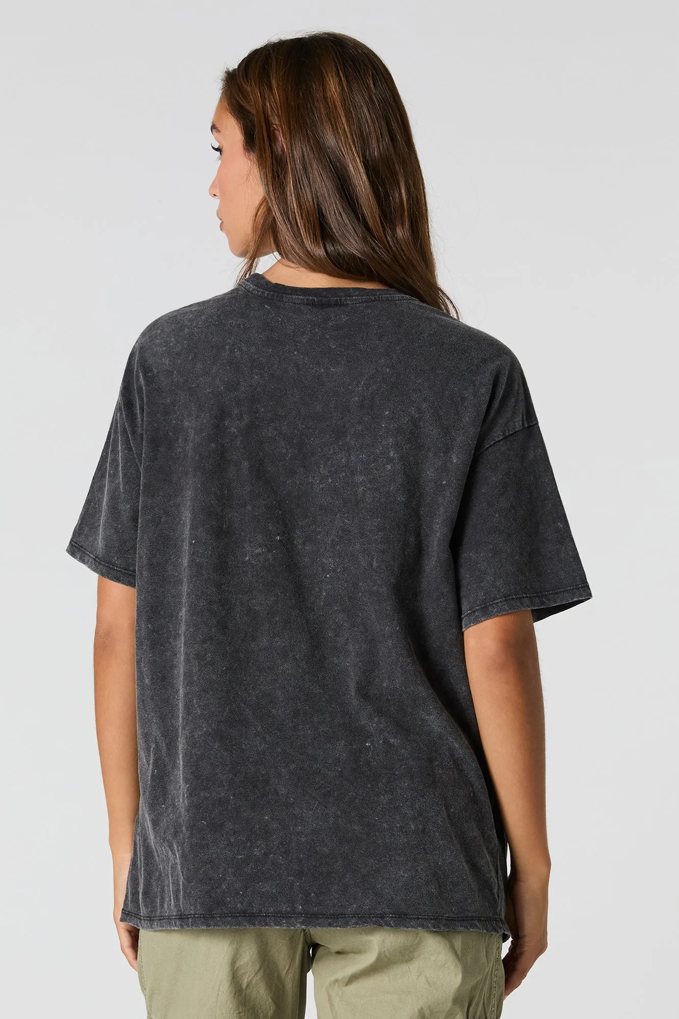 Stich-O-Ween Graphic Washed Boyfriend T-Shirt sold by Urban Planet product image thumbnail 3