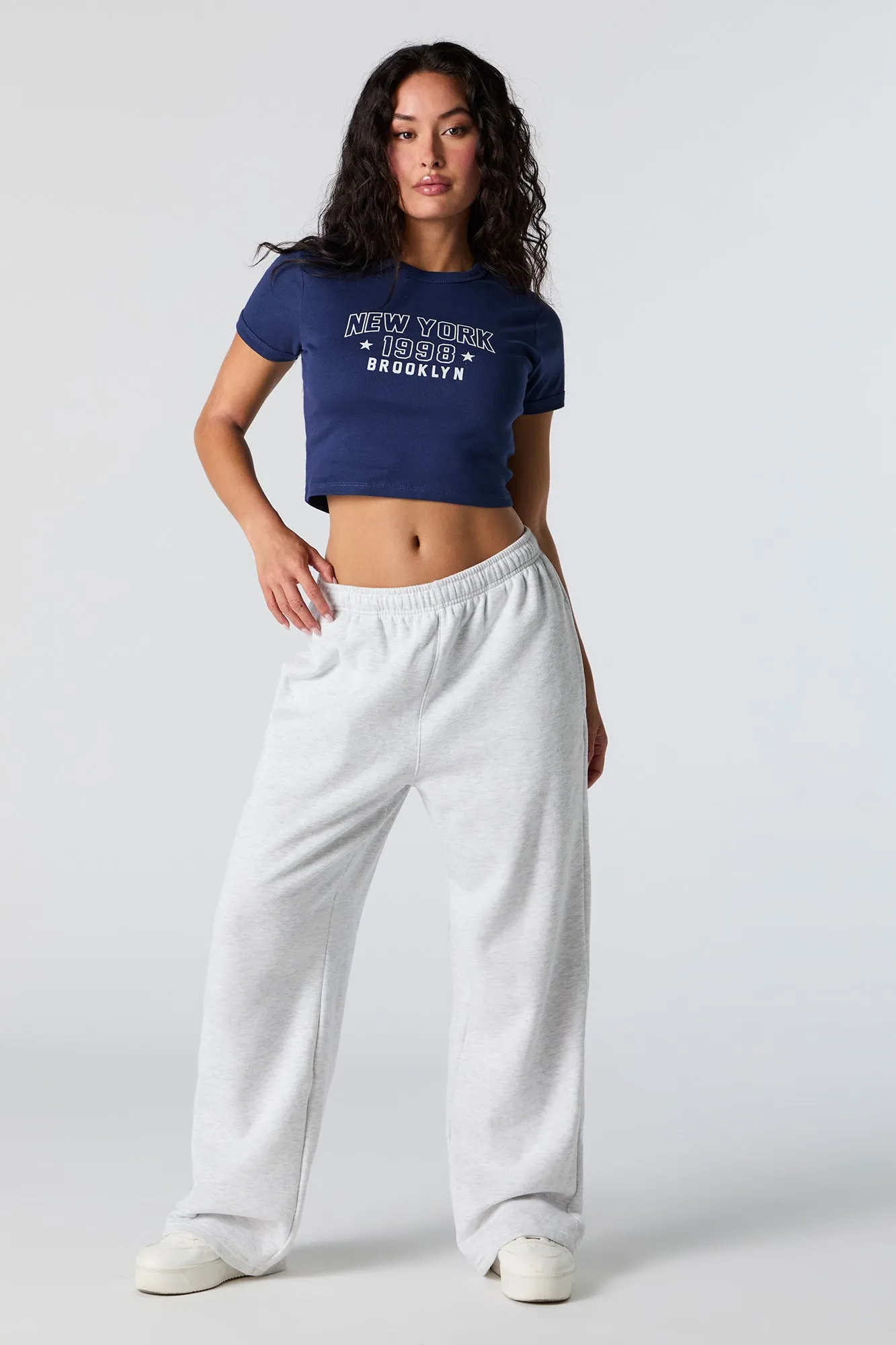 T-shirt ultracourt à imprimé New York 1998 sold by Urban Planet product image thumbnail 3