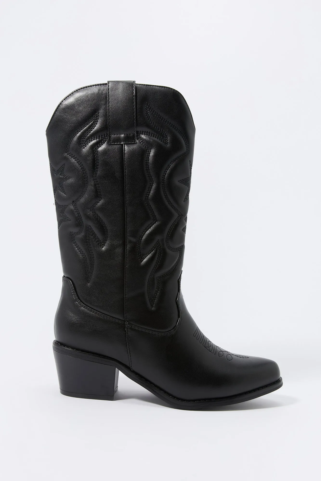 Bottes western hauts en similicuir sold by Urban Planet product image thumbnail 5