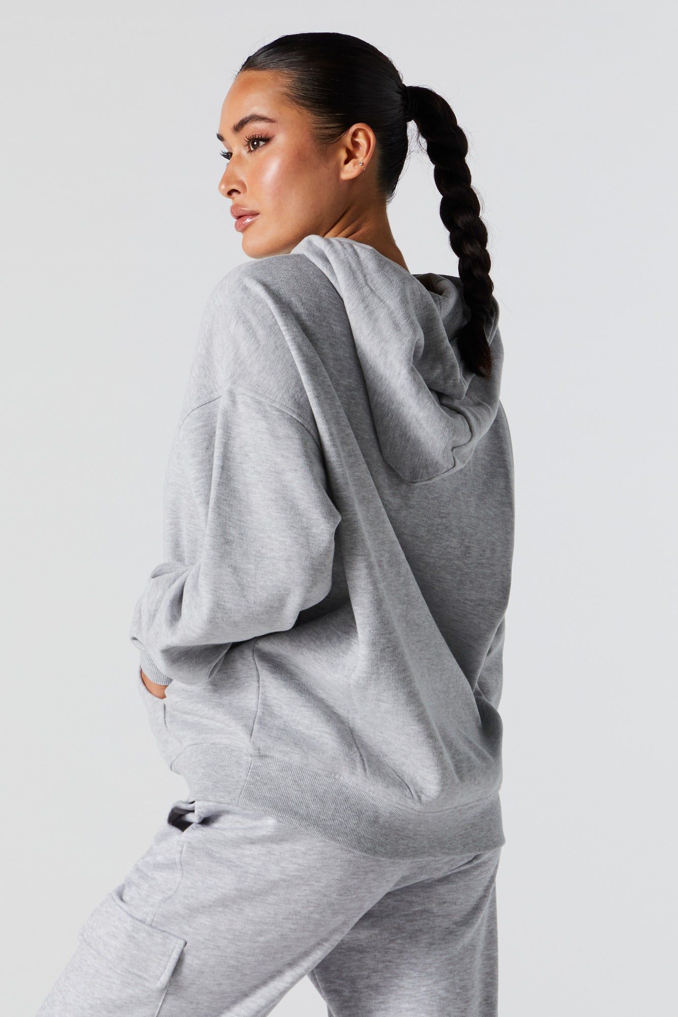 Oversized Soft Fleece Hoodie sold by Urban Planet product image thumbnail 2