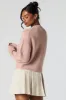 Solid Ribbed Knit Crewneck Skimmer Sweater sold by Urban Planet