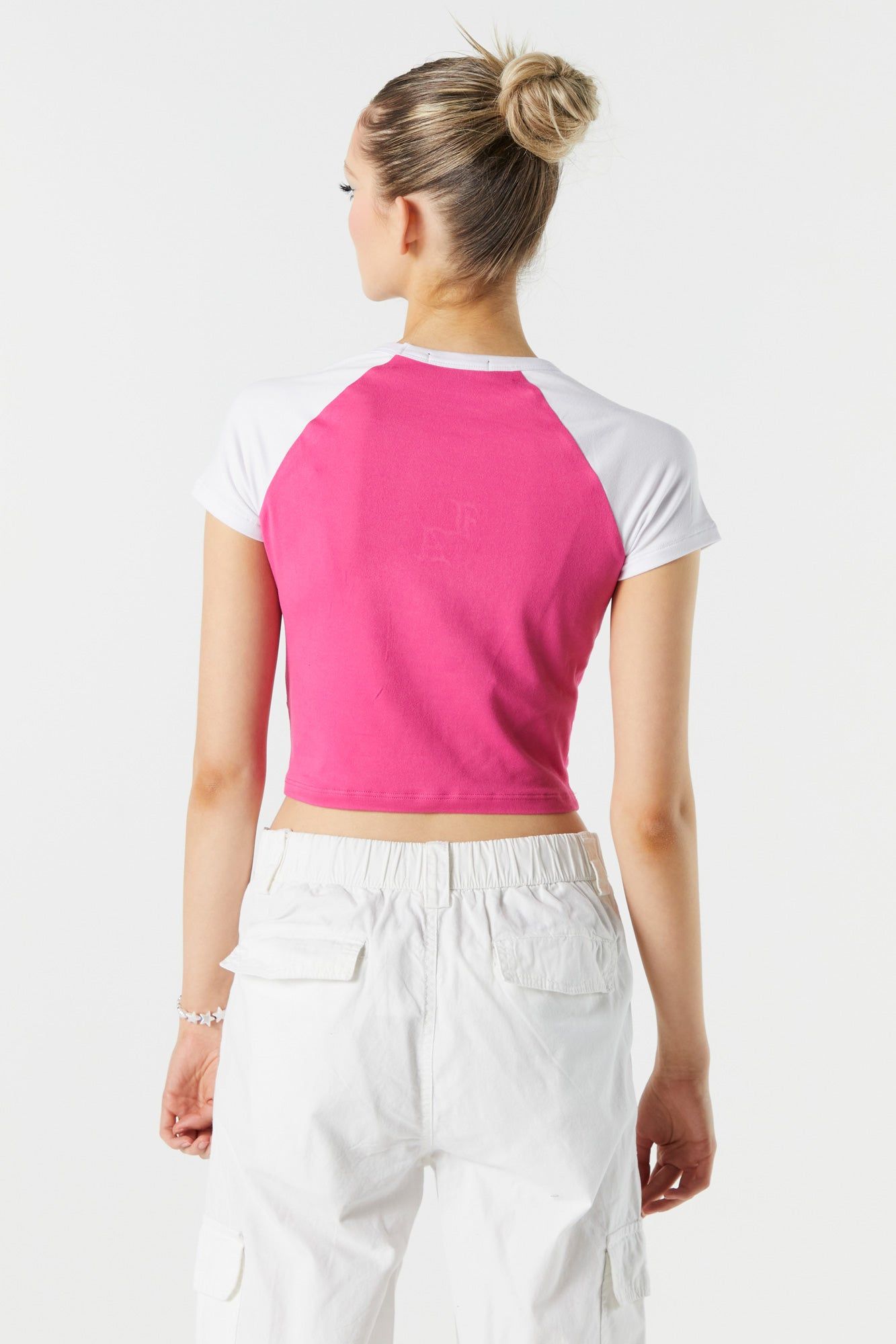 LA Graphic Cropped Raglan T-Shirt sold by Urban Planet product image thumbnail 2