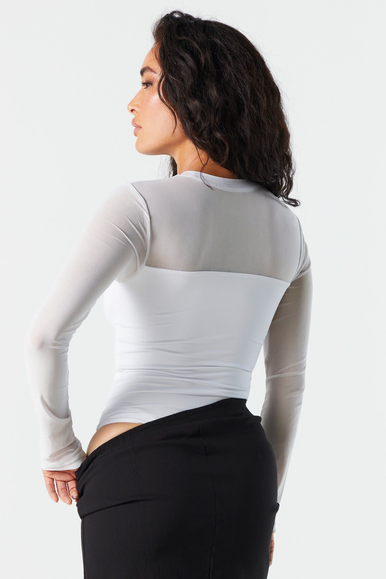 Contour Sweetheart Mesh Bodysuit sold by Urban Planet product image thumbnail 3