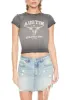 T-shirt ultracourt délavé à imprimé Austin sold by Urban Planet