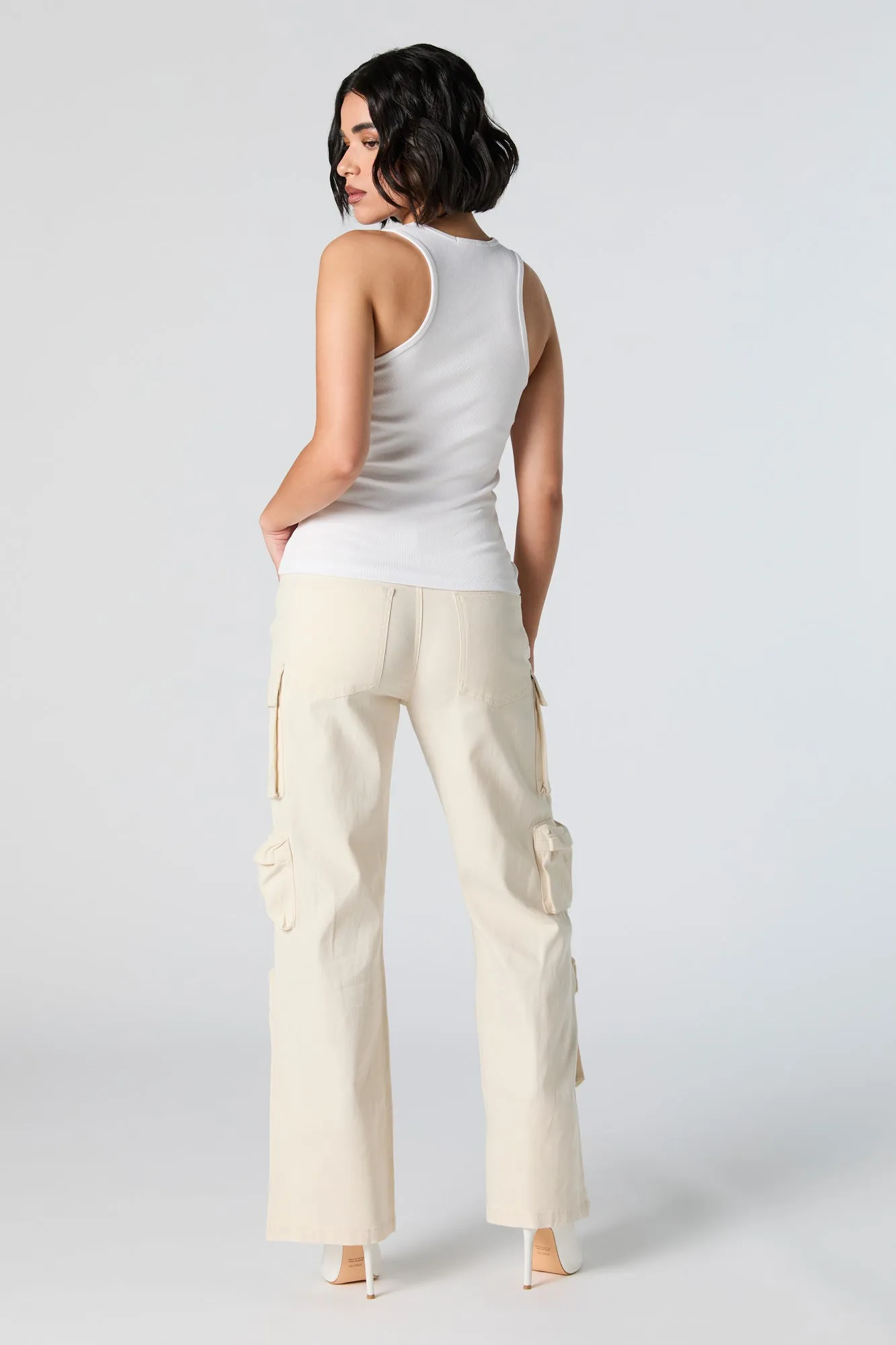 Pantalon cargo à jambe droite avec 6 poches sold by Urban Planet product image thumbnail 3