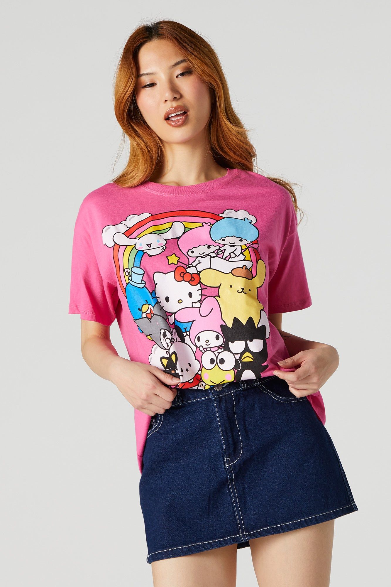 Hello Kitty and Friends Graphic Boyfriend T-Shirt sold by Urban Planet product image thumbnail 2