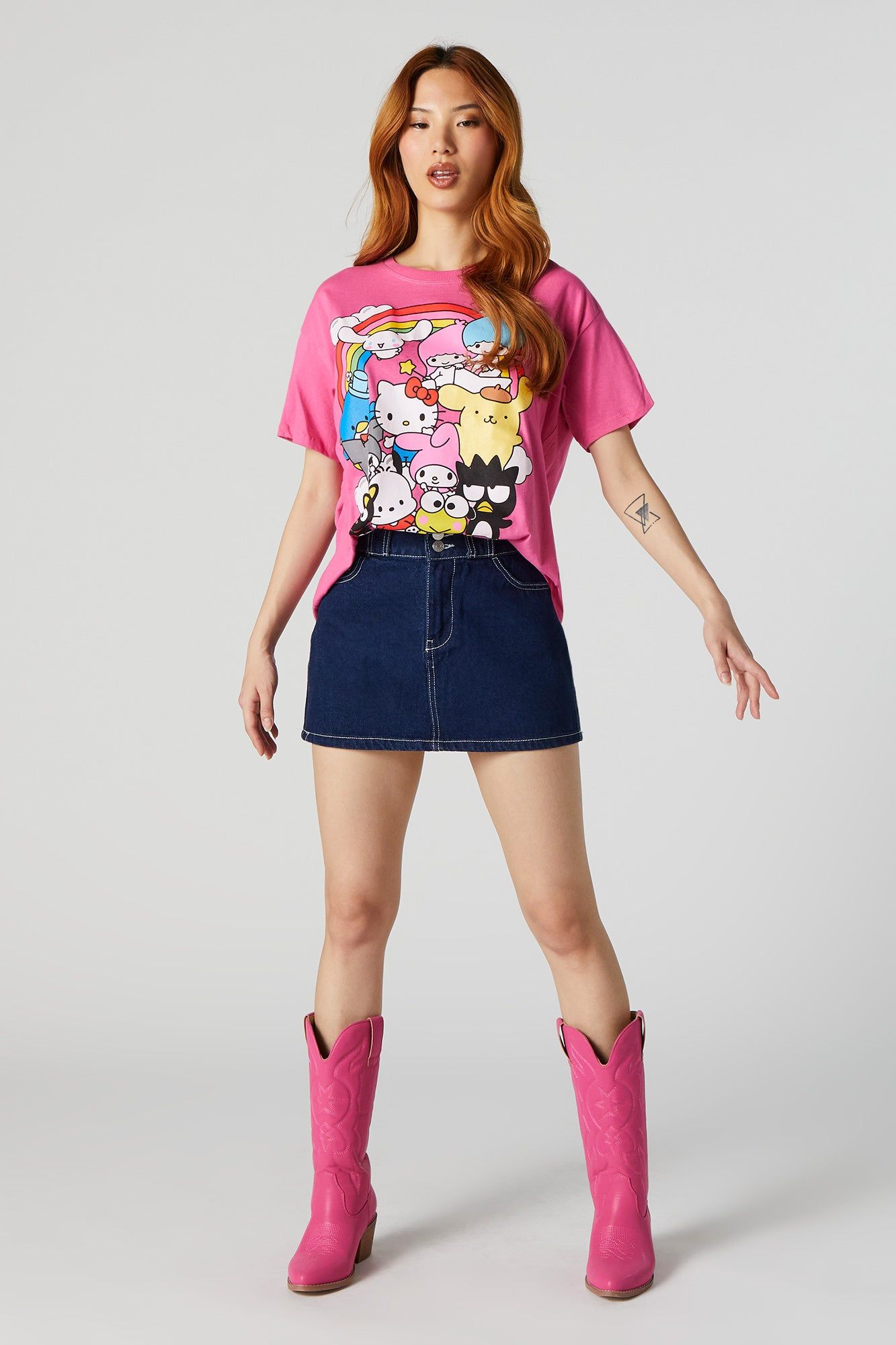 Hello Kitty and Friends Graphic Boyfriend T-Shirt sold by Urban Planet product image thumbnail 3