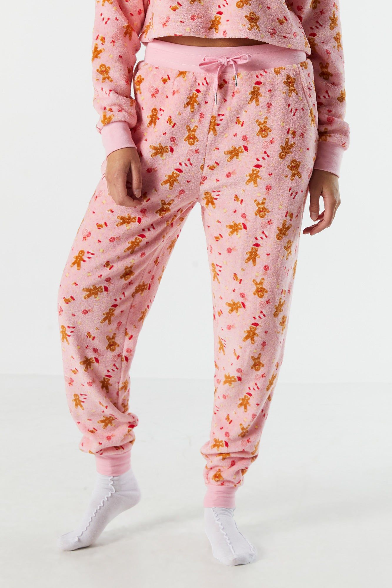 Plush Gingerbread Pajama Top sold by Urban Planet product image thumbnail 4