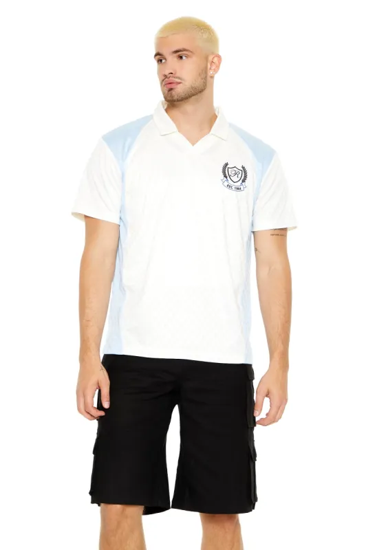 Embroidered Soccer Polo Shirt sold by Urban Planet