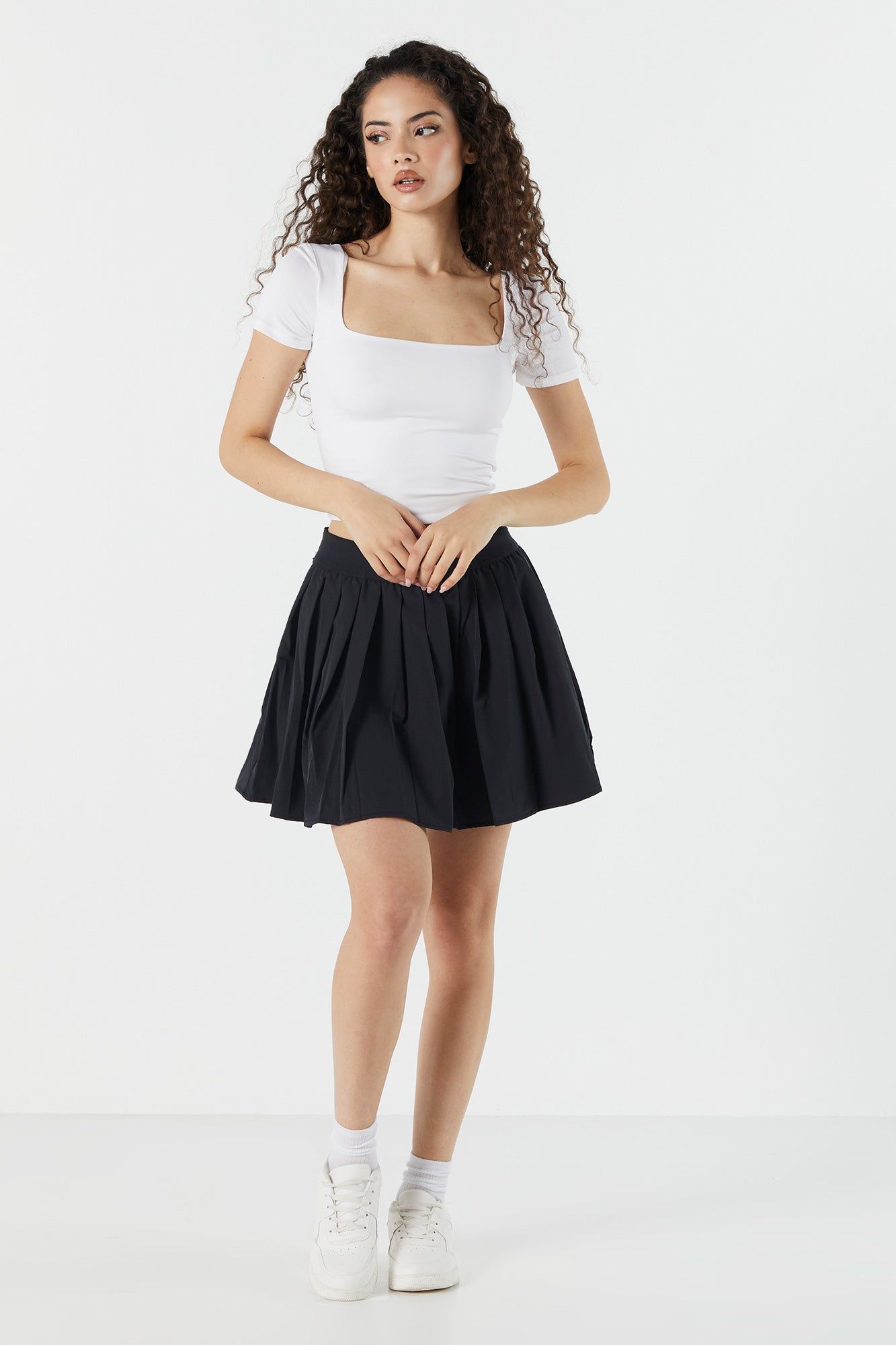 Pleated Pull On Mini Skirt sold by Urban Planet product image thumbnail 4